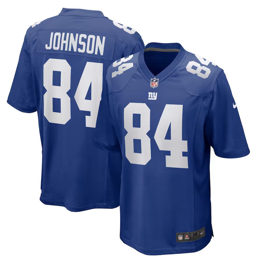 Men New York Giants 84 Marcus Johnson Nike Royal Home Game Player NFL Jersey